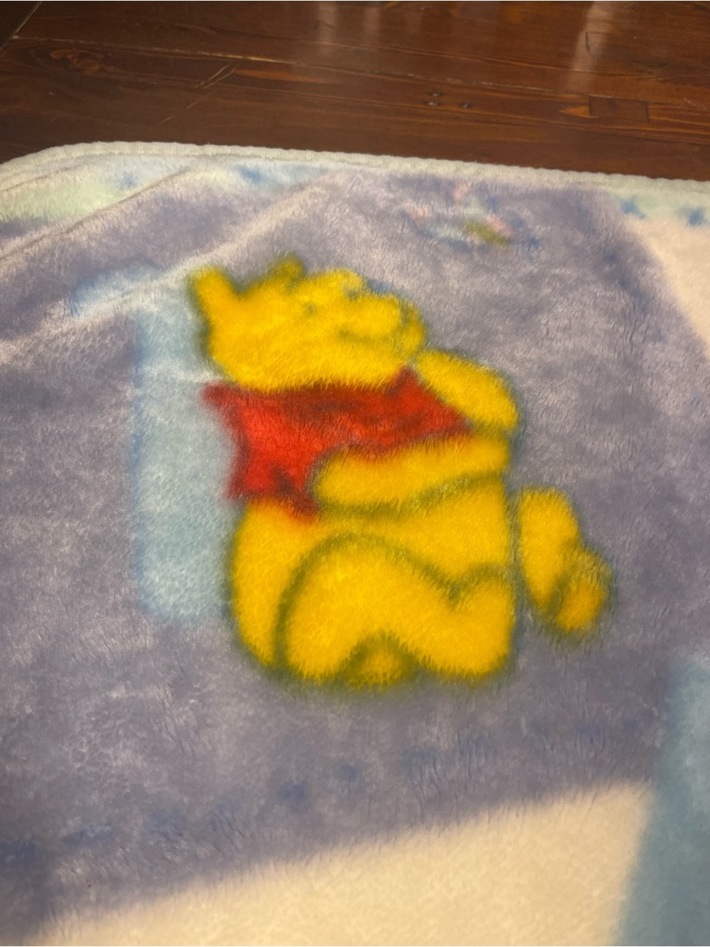 Vintage Disney Baby | Thick Plush Fleece Winnie The Pooh Blanket